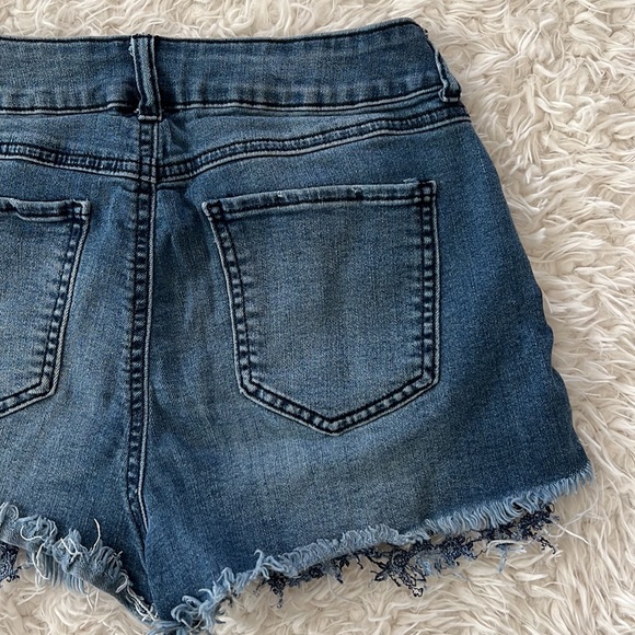 REWASH Distressed Denim Shorts - Picture 7 of 12